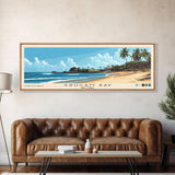 Arugam Bay, Sri Lanka Panoramic Beach Print, Vacation Gift, Sri Lanka Wall Art, Framed Canvas Print, Framed Beach Painting