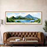 Banda Islands, Indonesia Panoramic Beach Print, Vacation Gift, Indonesia Wall Art, Framed Canvas Print, Framed Beach Painting