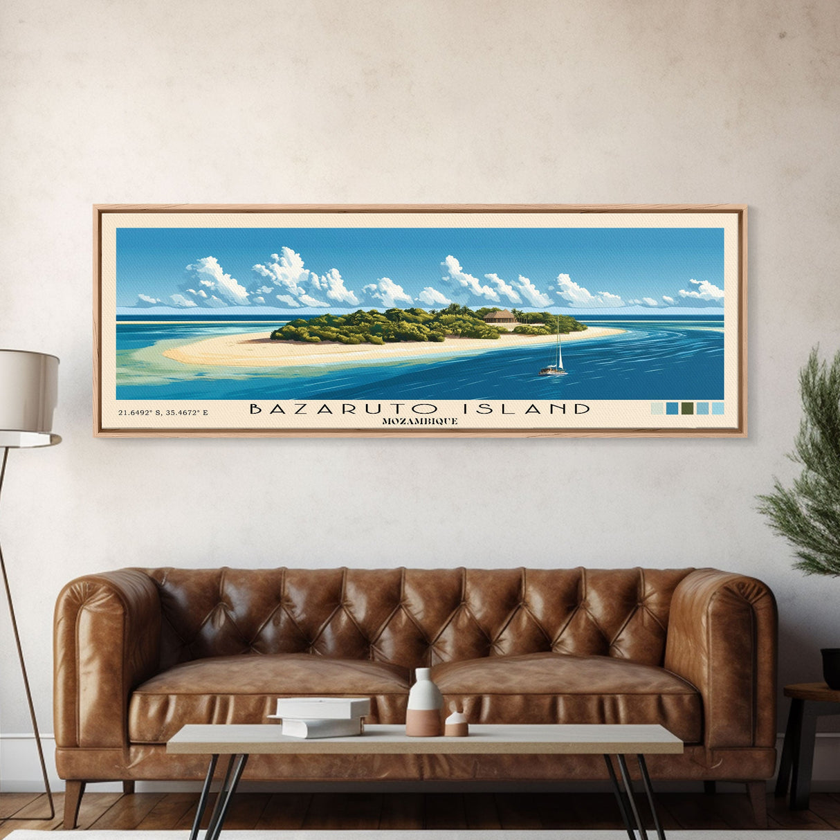 Bazaruto Island, Mozambique Panoramic Print, Vacation Gift, Mozambique Wall Art, Vacation Wall Art, Vacatation Memories, Beach Decor, Beach Or Lakehouse Art