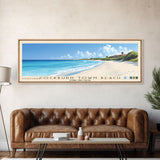 Cockburn Town Beach, Turks and Caicos Panoramic Beach Print, Vacation Gift, Turks and Caicos Wall Art, Beach Painting, Beach Decor, Beach Painting