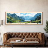 Colan, Peru Panoramic Beach Print, Vacation Gift, Peru Wall Art, Framed Canvas Print, Framed Beach Painting