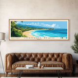 Cornwall Beach, Jamaica Panoramic Beach Print, Vacation Gift, Jamaica Wall Art, Beach Painting, Beach Decor, Beach Painting