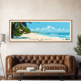 Diani Beach, Kenya Panoramic Print, Vacation Gift, Kenya Wall Art, Beach Painting, Beach Decor, Large Wall Art, Wood Frame Art