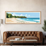 Gibbs Beach, Barbados Panoramic Beach Print, Vacation Gift, Barbados Wall Art, Beach Painting, Beach Decor, Beach Painting