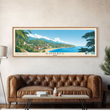 Gonâve, Haiti Panoramic Beach Print, Vacation Gift, Haiti Wall Art, Framed Canvas Print, Framed Beach Painting