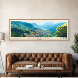 Guachalito, Colombia Panoramic Print, Vacation Gift, Colombia Wall Art, Beach Painting, Beach Decor, Large Wall Art, Wood Frame Art