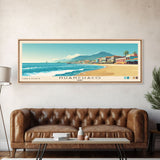 Huanchaco, Peru Panoramic Print, Vacation Gift, Peru Wall Art, Beach Painting, Beach Decor, Large Wall Art, Wood Frame Art