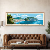 Ischia, Italy Panoramic Print, Vacation Gift, Italy Wall Art, Beach Painting, Beach Decor, Beach Or Lakehouse Art