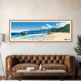 Isshiki Beach, Japan Panoramic Beach Print, Vacation Gift, Japan Wall Art, Framed Canvas Print, Framed Beach Painting