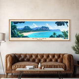 Ko Lipe, Thailand Panoramic Print, Vacation Gift, Thailand Wall Art, Beach Painting, Beach Decor, Beach Or Lakehouse Art