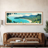 Koh Rong Samloen, Cambodia Panoramic Beach Print, Vacation Gift, Cambodia Wall Art, Framed Canvas Print, Framed Beach Painting