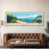 Likoma Island, Malawi Panoramic Print, Vacation Gift, Malawi Wall Art, Beach Painting, Beach Decor, Large Wall Art, Wood Frame Art