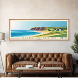 Magdalen Islands, Canada Panoramic Print, Vacation Gift, Canada Wall Art, Beach Painting, Beach Decor, Beach Or Lakehouse Art