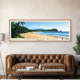 Manzanillo Beach, Costa Rica Panoramic Print, Vacation Gift, Costa Rica Wall Art, Beach Painting, Beach Decor, Large Wall Art, Wood Frame Art