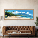 Maui, Hawaii Panoramic Print, Vacation Gift, Hawaii Wall Art, Beach Painting, Beach Decor, Beach Or Lakehouse Art