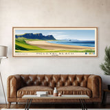 Meleyri Beach, Iceland Panoramic Print, Vacation Gift, Iceland Wall Art, Beach Painting, Beach Decor, Large Wall Art, Wood Frame Art