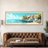 Milo, Greece Panoramic Beach Print, Vacation Gift, Greece Wall Art, Beach Painting, Beach Decor, Beach Painting