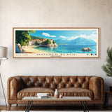 Mogren Beach, Montenegro Panoramic Print, Vacation Gift, Montenegro Wall Art, Vacation Wall Art, Vacatation Memories, Beach Decor, Beach Or Lakehouse Art