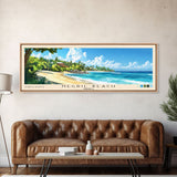 Negril Beach, Jamaica Panoramic Print, Vacation Gift, Jamaica Wall Art, Vacation Wall Art, Vacatation Memories, Beach Decor, Beach Or Lakehouse Art