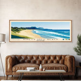 Ninety Mile Beach, New Zealand Panoramic Print, Vacation Gift, New Zealand Wall Art, Beach Painting, Beach Decor, Beach Or Lakehouse Art