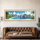 Nusa Penida, Indonesia Panoramic Beach Print, Vacation Gift, Indonesia Wall Art, Beach Painting, Beach Decor, Beach Painting