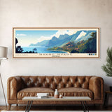 Nyang Nyang, Indonesia Panoramic Beach Print, Vacation Gift, Indonesia Wall Art, Framed Canvas Print, Framed Beach Painting