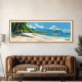 Paliton Beach, Philippines Panoramic Print, Vacation Gift, Philippines Wall Art, Vacation Wall Art, Vacatation Memories, Beach Decor, Beach Or Lakehouse Art