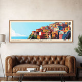 Palmarola, Italy Panoramic Print, Vacation Gift, Italy Wall Art, Beach Painting, Beach Decor, Beach Or Lakehouse Art