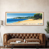 Pampelonne Beach, France Panoramic Print, Vacation Gift, France Wall Art, Beach Painting, Beach Decor, Beach Or Lakehouse Art