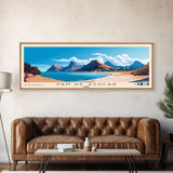 Pan de Azucar, Chile Panoramic Beach Print, Vacation Gift, Chile Wall Art, Beach Painting, Beach Decor, Beach Painting