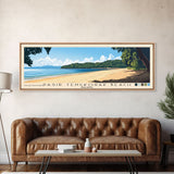 Pasir Tengkorak Beach, Malasyia Panoramic Print, Vacation Gift, Malasyia Wall Art, Beach Painting, Beach Decor, Large Wall Art, Wood Frame Art