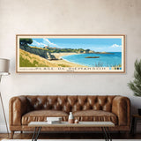 Plage de Piémanson, France Panoramic Print, Vacation Gift, France Wall Art, Beach Painting, Beach Decor, Beach Or Lakehouse Art