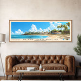 Playa Juan Dolio, Dominican Republic Panoramic Print, Vacation Gift, Dominican Republic Wall Art, Beach Painting, Beach Decor, Large Wall Art, Wood Frame Art