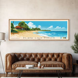 Playa Los Pinos, Cuba Panoramic Print, Vacation Gift, Cuba Wall Art, Beach Painting, Beach Decor, Beach Or Lakehouse Art