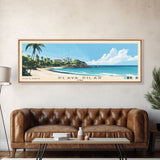 Playa Pilar, Cuba Panoramic Beach Print, Vacation Gift, Cuba Wall Art, Beach Painting, Beach Decor, Beach Painting