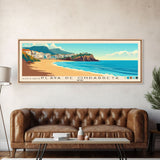 Playa de Ondarreta, Spain Panoramic Print, Vacation Gift, Spain Wall Art, Vacation Wall Art, Vacatation Memories, Beach Decor, Beach Or Lakehouse Art