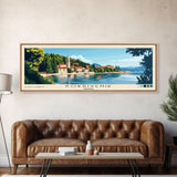 Pokrivenik, Croatia Panoramic Print, Vacation Gift, Croatia Wall Art, Beach Painting, Beach Decor, Beach Or Lakehouse Art