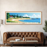 Prince Edward Island, Canada Panoramic Print, Vacation Gift, Canada Wall Art, Beach Painting, Beach Decor, Beach Or Lakehouse Art