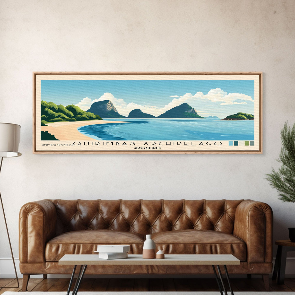 Quirimbas Archipelago, Mozambique Panoramic Print, Vacation Gift, Mozambique Wall Art, Vacation Wall Art, Vacatation Memories, Beach Decor, Beach Or Lakehouse Art