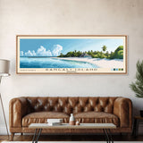 Rangali Island, Maldives Panoramic Beach Print, Vacation Gift, Maldives Wall Art, Beach Painting, Beach Decor, Beach Painting