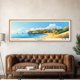 Rügen, Germany Panoramic Beach Print, Vacation Gift, Germany Wall Art, Beach Painting, Beach Decor, Beach Painting