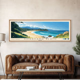 Shirahama Beach, Japan Panoramic Beach Print, Vacation Gift, Japan Wall Art, Framed Canvas Print, Framed Beach Painting