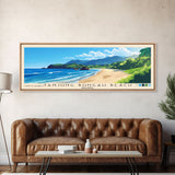 Tanjung Bungah Beach, Malasyia Panoramic Print, Vacation Gift, Malasyia Wall Art, Beach Painting, Beach Decor, Beach Or Lakehouse Art