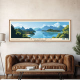 Tanjung Rhu, Langkawi, Malaysia Panoramic Print, Vacation Gift, Langkawi, Malaysia Wall Art, Beach Painting, Beach Decor, Large Wall Art, Wood Frame Art