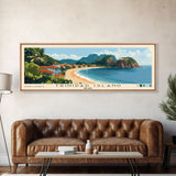 Trinidad Island, Brazil Panoramic Print, Vacation Gift, Brazil Wall Art, Beach Painting, Beach Decor, Large Wall Art, Wood Frame Art