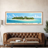 Ukulhas Island, Maldives Panoramic Print, Vacation Gift, Maldives Wall Art, Vacation Wall Art, Vacatation Memories, Beach Decor, Beach Or Lakehouse Art