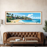 Unawatuna, Sri Lanka Panoramic Print, Vacation Gift, Sri Lanka Wall Art, Beach Painting, Beach Decor, Beach Or Lakehouse Art