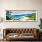 Winnifred Beach, Jamaica Panoramic Print, Vacation Gift, Jamaica Wall Art, Beach Painting, Beach Decor, Beach Or Lakehouse Art