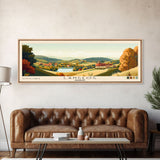 langeog, Germany Panoramic Beach Print, Vacation Gift, Germany Wall Art, Framed Canvas Print, Framed Beach Painting