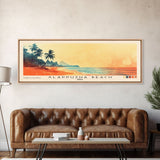 Alappuzha Beach, India Watercolor Print, Vacation Gift, India Wall Art, Beach Painting, Beach Decor, Large Wall Art, Wood Frame Art